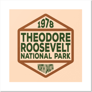 Theodore Roosevelt National Park badge Posters and Art